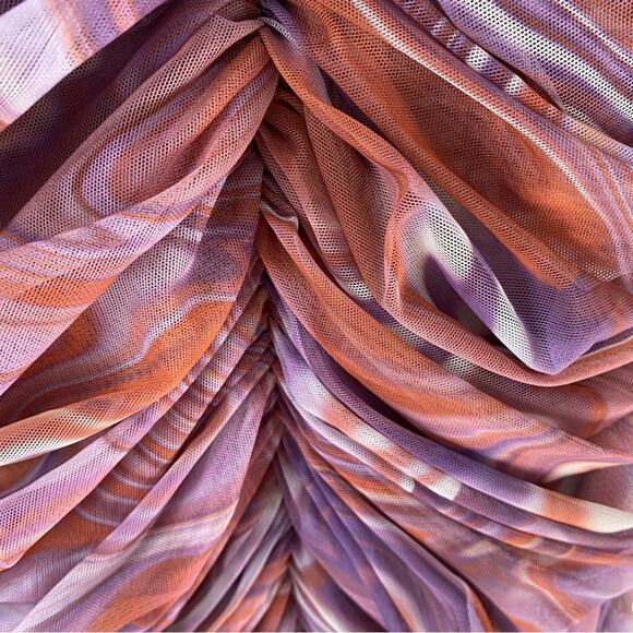 House of CB Ella Swirl Ruched Bodycon Club Cocktail Mini Dress size XS - Picture 9 of 10